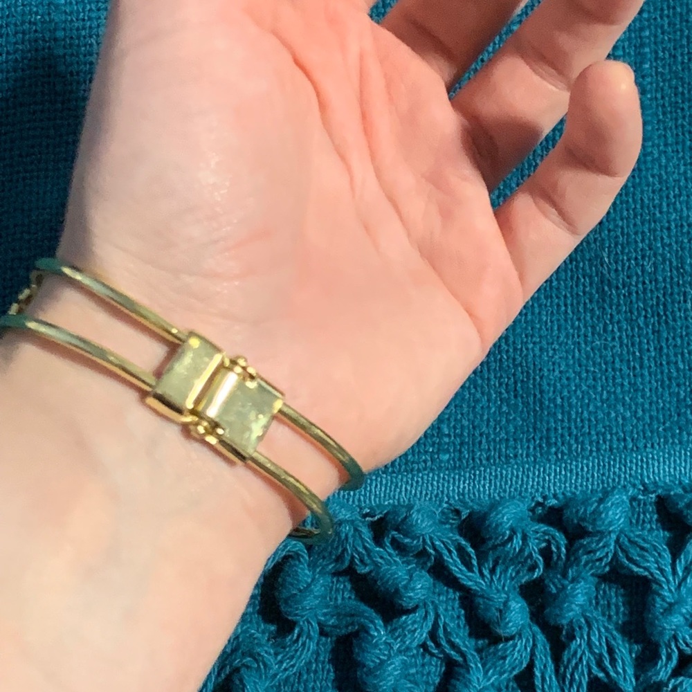 Something Silver bangle - Picture 3 of 6